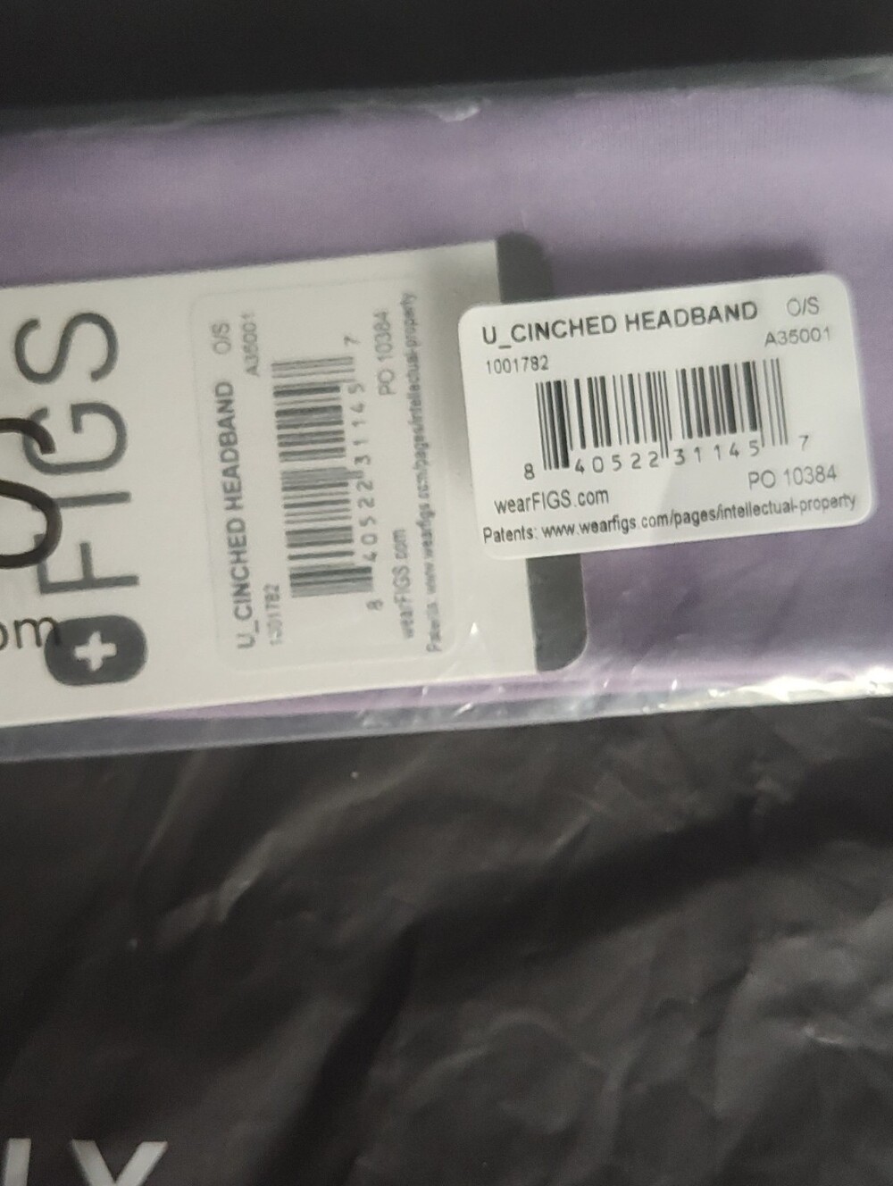 NWT Figs Headband Purple Haze